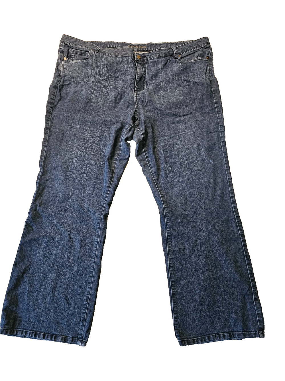 Michael Kors Womens Straight Leg Dark Wash Lightweight Stretch Jeans Plus 24W